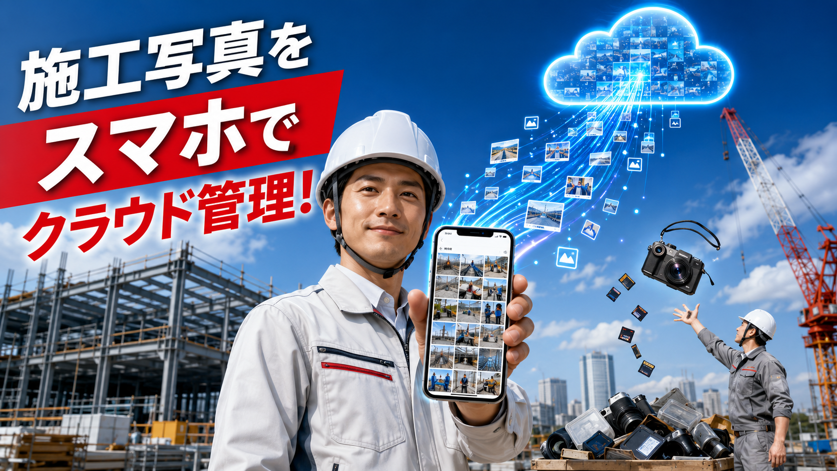 現場監督も必見！スマートフォンだけで完結する施工写真のクラウド管理術